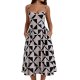 Women's Premium Summer Dress - Retro Slim-Fit Spaghetti Strap Double-Shoulder Midi