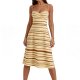 Summer Slim-Fit Women's Dress - Retro Spaghetti Strap Double-Shoulder Midi