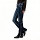 High-Quality Stretchy Women's Jeans - Blue Flare Denim Slim-Fit Pants